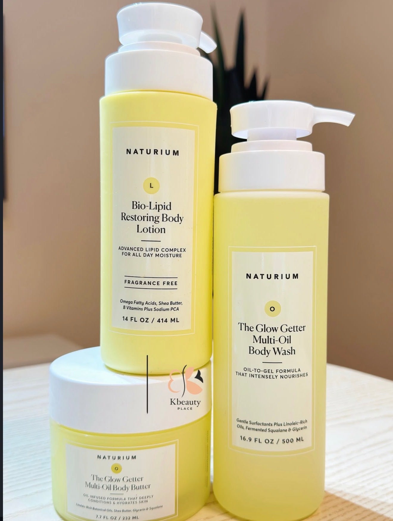 Naturium glow getter and bio lip body set