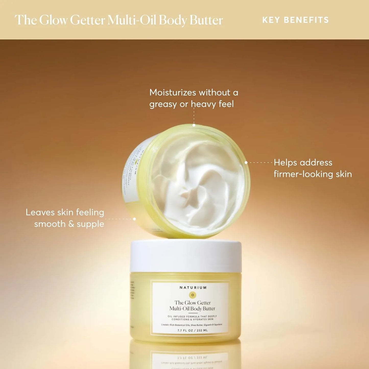 NATURIUM The Glow Getter Multi-Oil Body Butter (Wholesale Bundle) x6