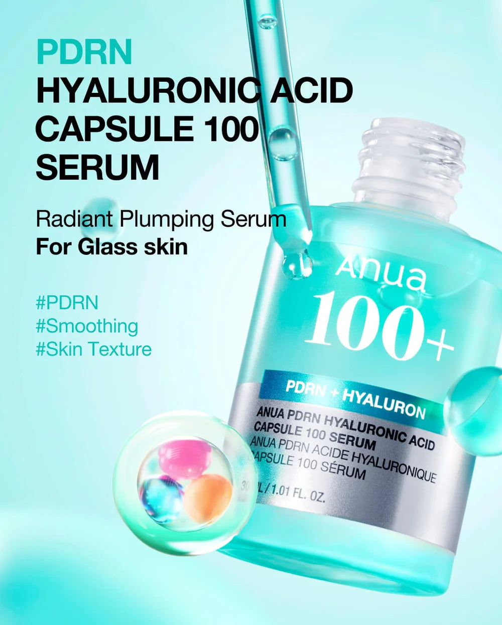 Anua PDRN Hyaluronic Acid Capsule 100 Serum – 30ml