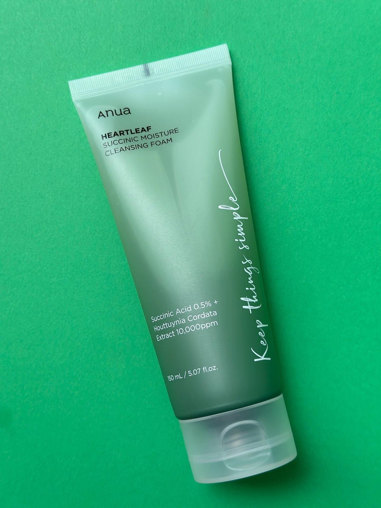 ANUA HEARTLEAF SUCCINIC MOISTURECLEANSING FOAM