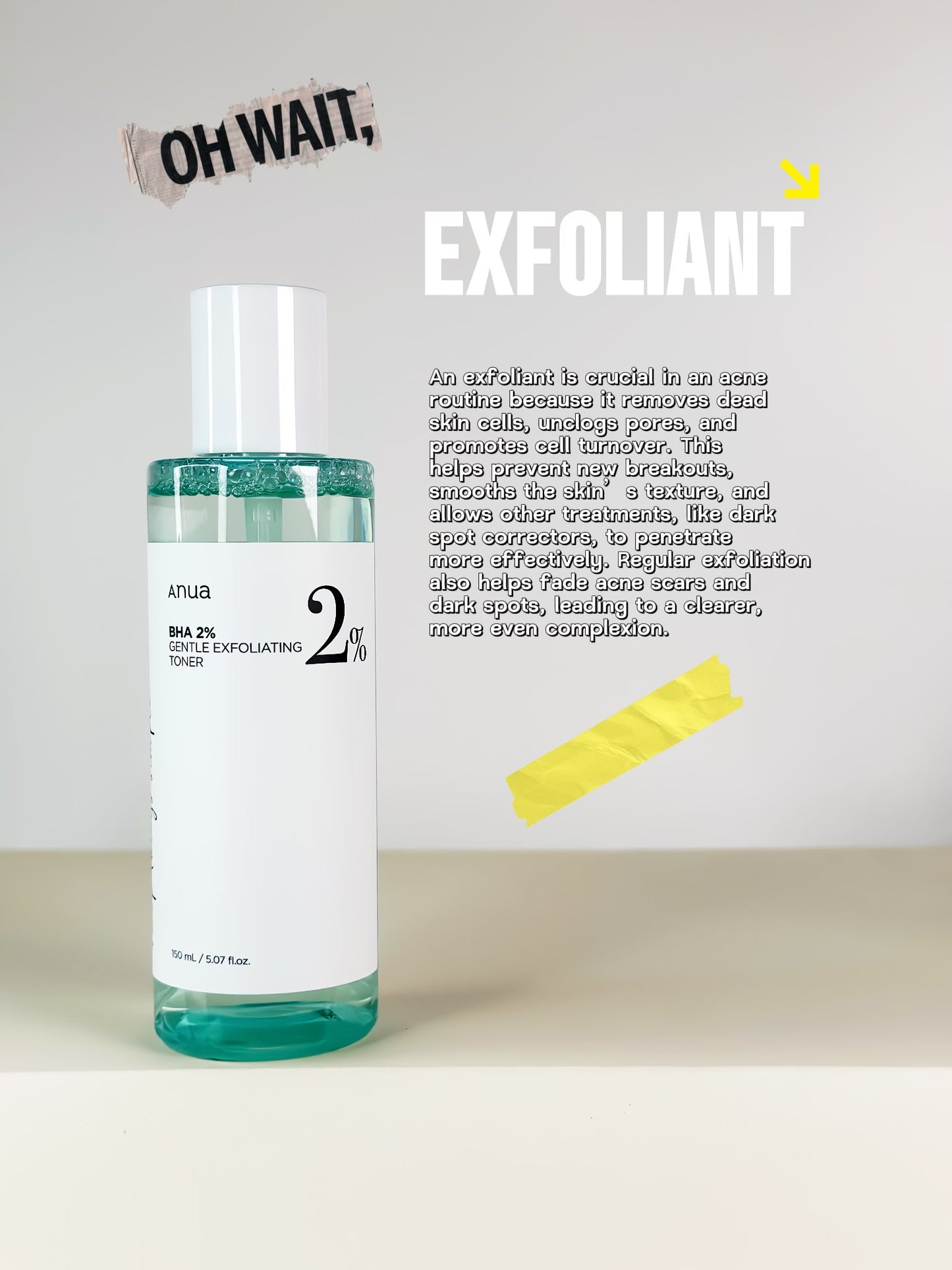 ANUA BHA 2% GENTLE EXFOLIATING TONER