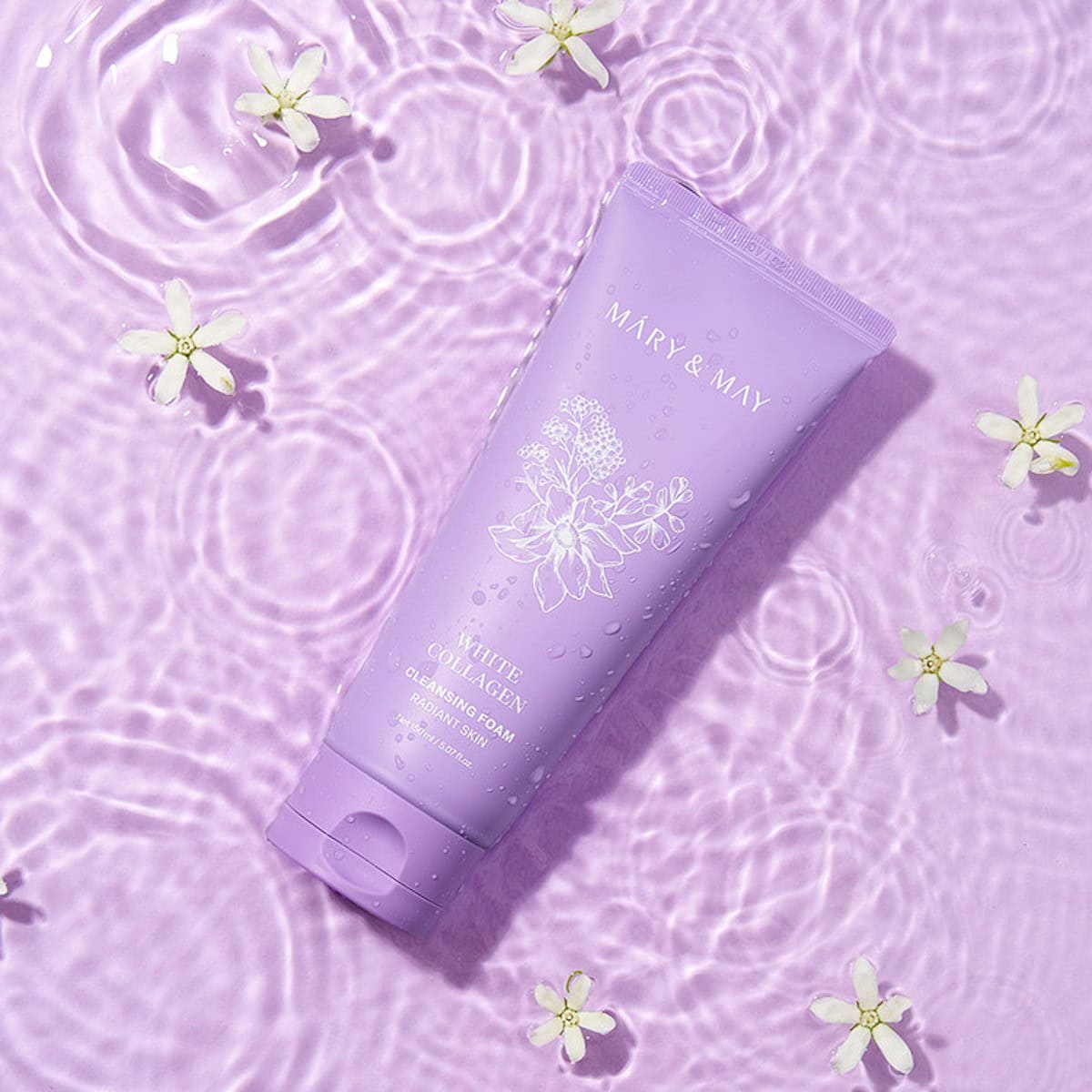 MARY & MAY - White Collagen Cleansing Foam