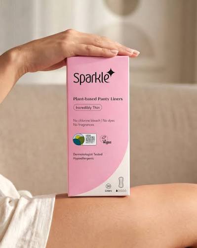 sparkle plant based panty liners