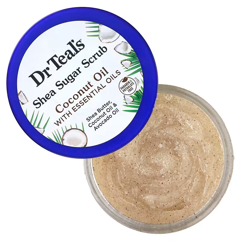 Shea Sugar Scrub, Coconut Oil With Essential Oils