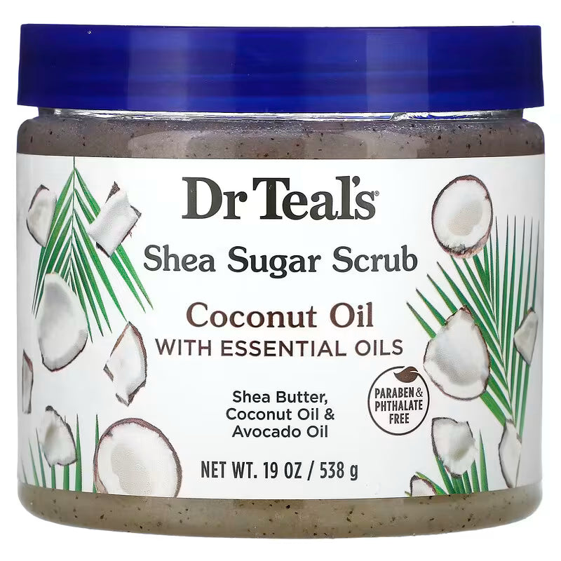 Shea Sugar Scrub, Coconut Oil With Essential Oils