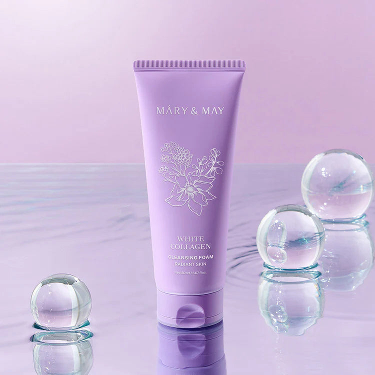MARY & MAY - White Collagen Cleansing Foam