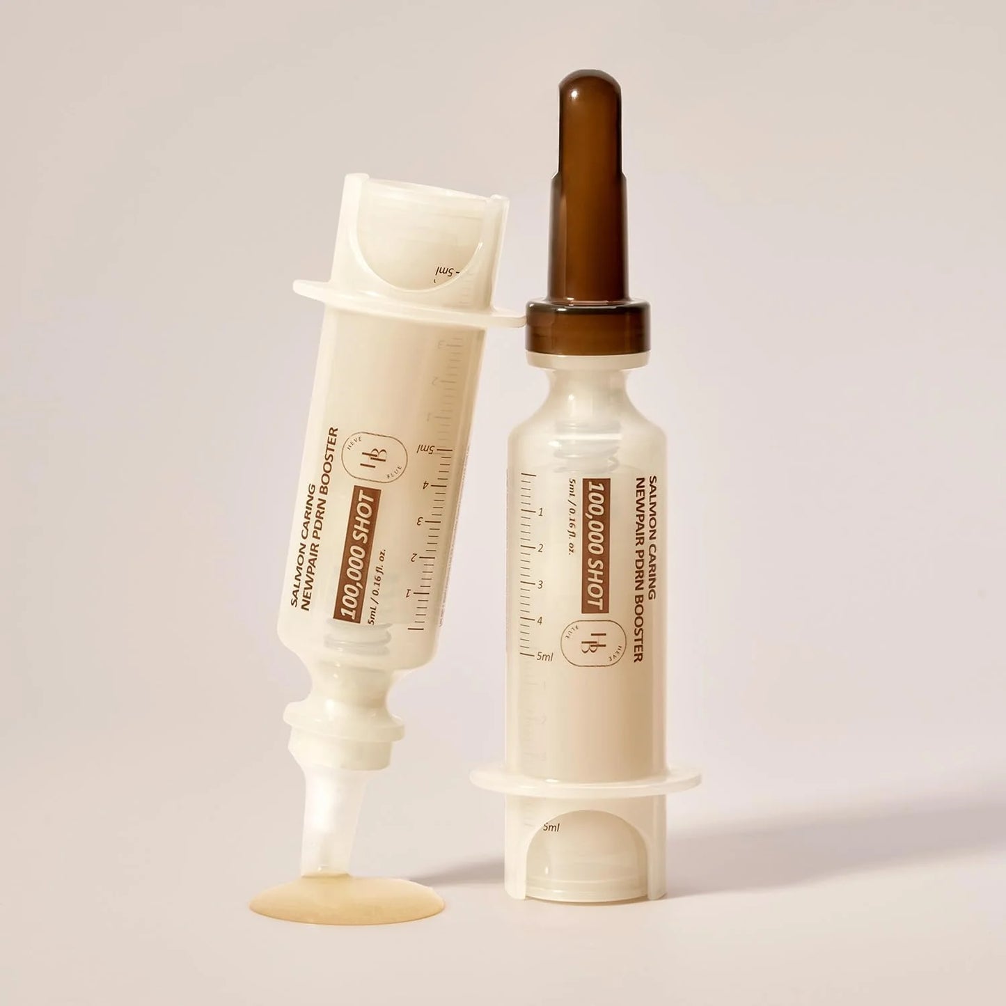 HEVEBLUE Salmon Caring Centella New Pair PDRN Booster 100,000 Shot Essence