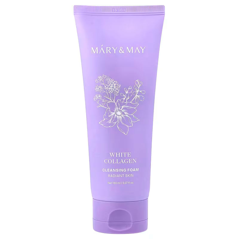 MARY & MAY - White Collagen Cleansing Foam