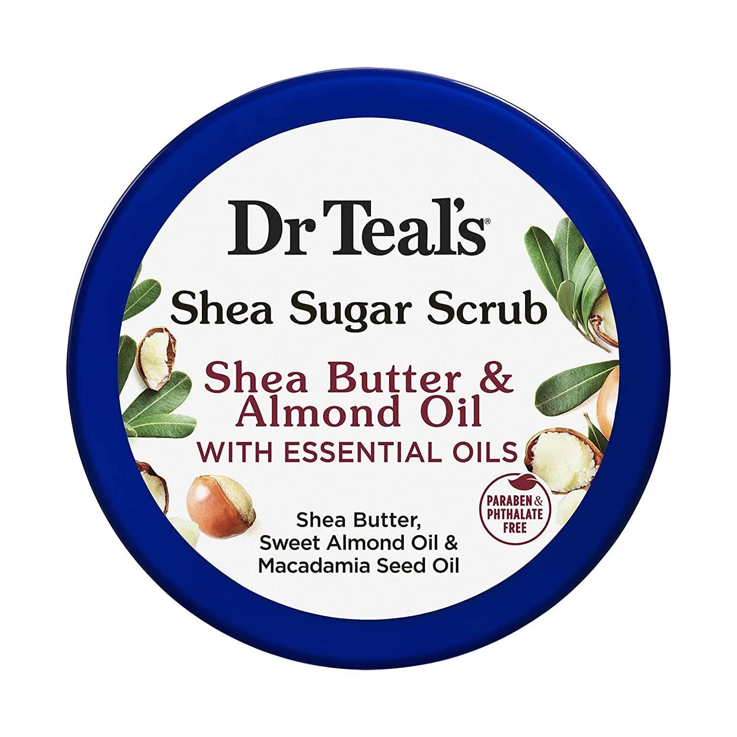 Dr. Teal's, Shea Sugar Scrub, Shea Butter & Almond Oil with Essential Oils