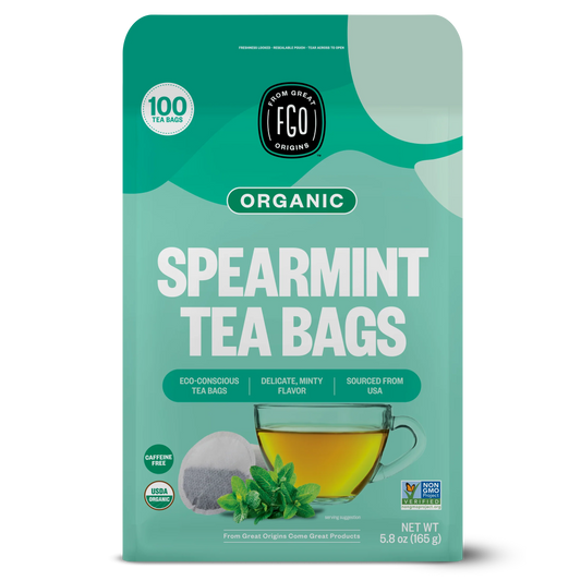 Spearmint Tea Bags – FGO - From Great Origins 165g
