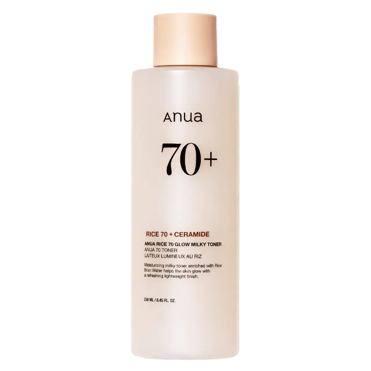 ANUA 70+ RICE GLOW MILKY TONER