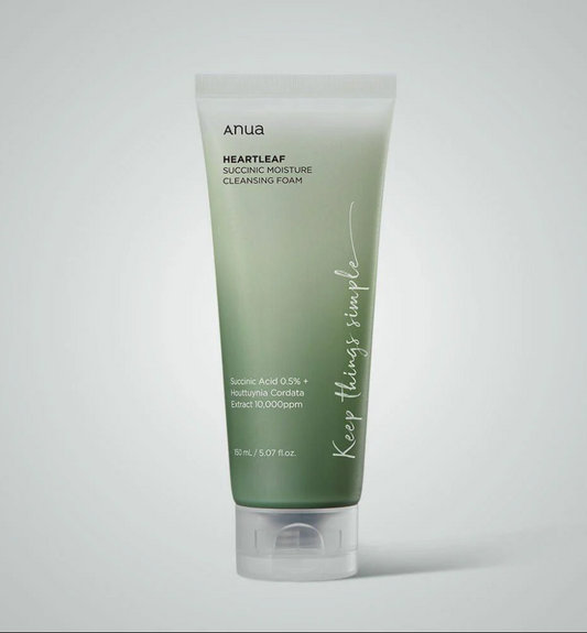 ANUA HEARTLEAF SUCCINIC MOISTURECLEANSING FOAM