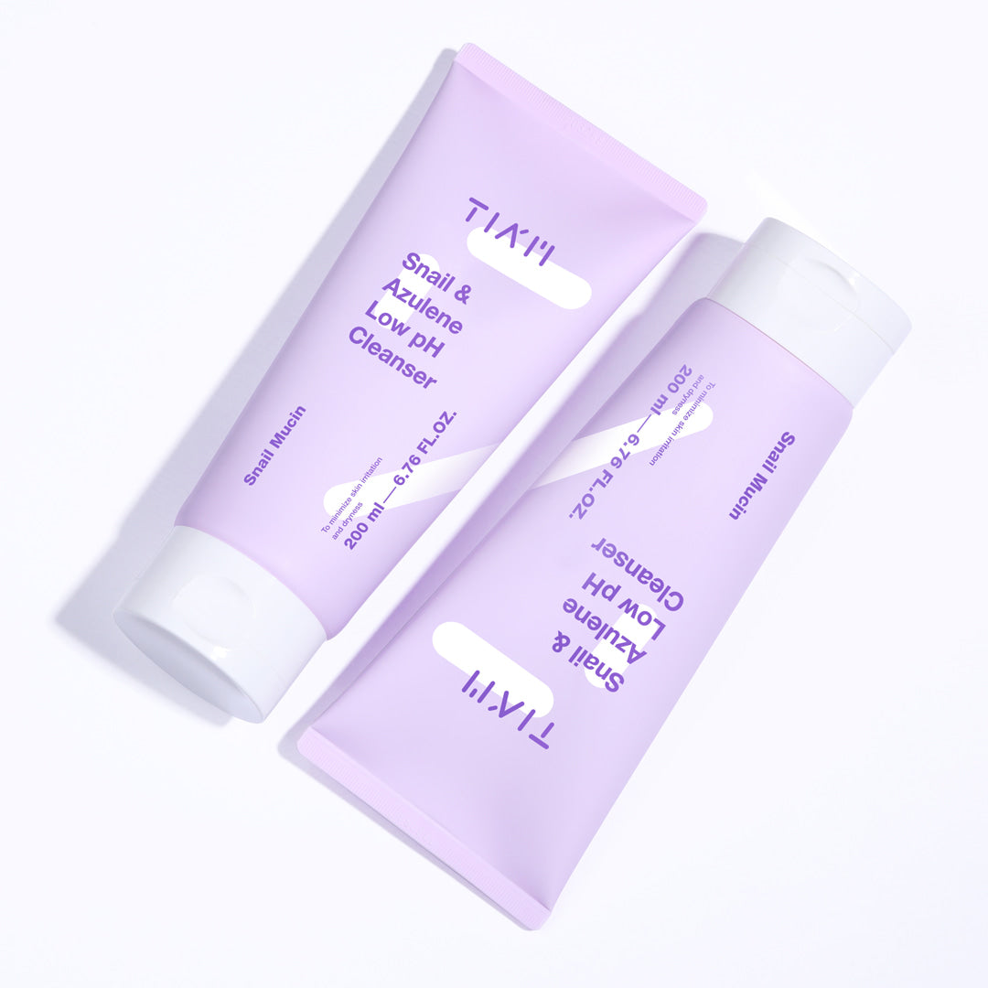 Tiam snail and azulene low ph cleanser