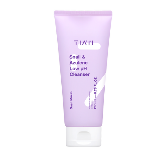 Tiam snail and azulene low ph cleanser