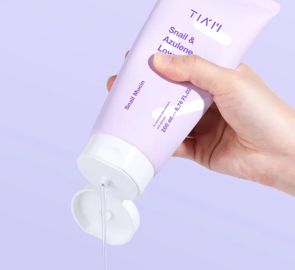 Tiam snail and azulene low ph cleanser
