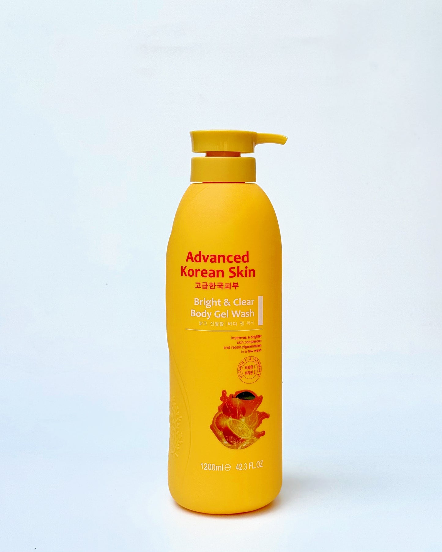 Advanced Korean Skin Bright & Clear Body Gel Wash tangerine (vitamin c)