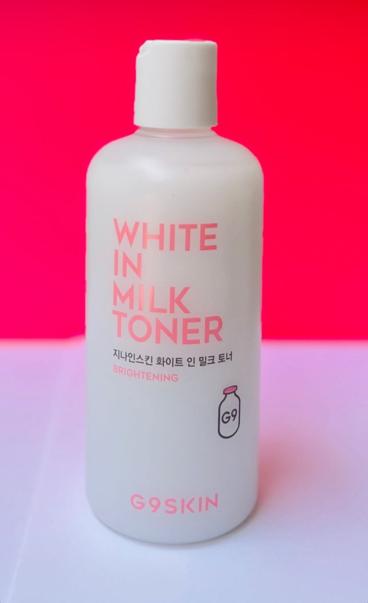 G9 white in milk toner
