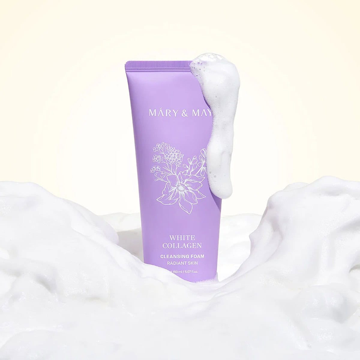 MARY & MAY - White Collagen Cleansing Foam