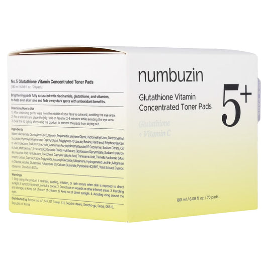 NUMBUZIN NO.5 VITAMIN-NIACINAMIDE CONCENTRATED TONER PADS